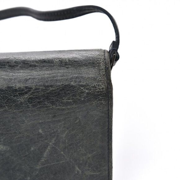 Balenciaga Agneau Classic Hardware Continental Wallet on Strap Anthracite - Picture 5 of 16